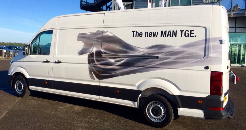 В Британии прошел тест-драйв малотоннажного фургона MAN TGE